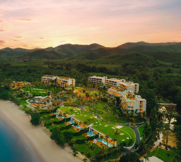 Anantara Koh Yao Yai Resort and Villas Aerial View Twighlight